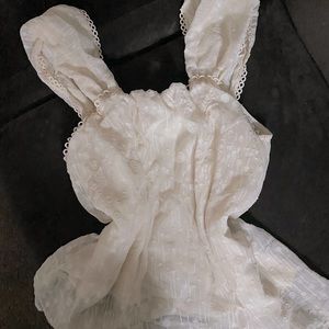 Cream color baby doll top